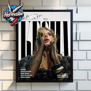 Kesha VALUS Magazine Issue No1 Autumn 2025 Poster Home Decor Canvas