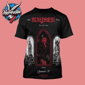 Lady Gaga The Mayhem Ball Tour 2025 2026 London Night 2 On September 30 2025 In United Kingdom All Over Print Shirt