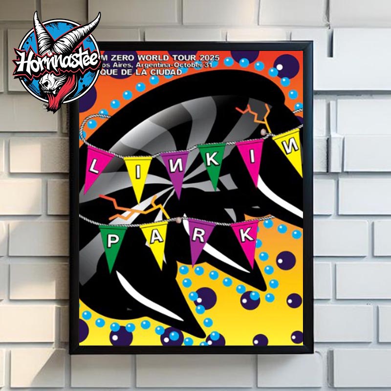 Linkin Park Argentina Poster From Zero World Tour At Buenos Aires On October 31 2025 Poster Canvas Decor Linkin Park Argentina Poster From Zero World Tour At Buenos Aires On October 31 2025 Poster Canvas Decor