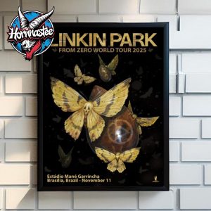 Linkin Park Brasilia Brazil Poster From Zero World Tour At Estadio Mane Garrincha On November 11 2025 Poster Canvas Decor