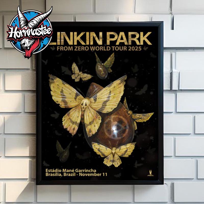 Linkin Park Brasilia Brazil Poster From Zero World Tour At Estadio Mane Garrincha On November 11 2025 Poster Canvas Decor Linkin Park Brasilia Brazil Poster From Zero World Tour At Estadio Mane Garrincha On November 11 2025 Poster Canvas Decor