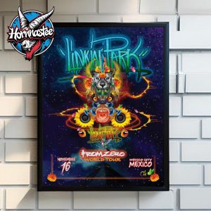 Linkin Park Mexico Poster From Zero World Tour At Mexico City On November 16 2025 Poster Canvas Decor