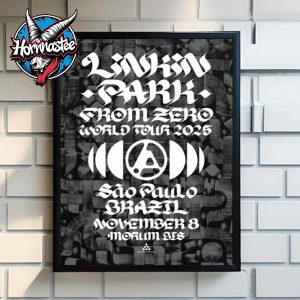 Linkin Park Sao Paulo Brazil Poster From Zero World Tour At Estadio MorumBis On November 8 2025 Poster Canvas Decor