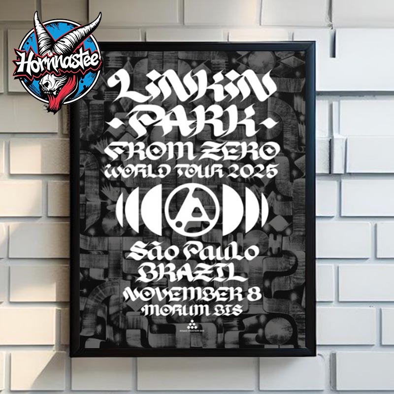 Linkin Park Sao Paulo Brazil Poster From Zero World Tour At Estadio MorumBis On November 8 2025 Poster Canvas Decor Linkin Park Sao Paulo Brazil Poster From Zero World Tour At Estadio MorumBis On November 8 2025 Poster Canvas Decor