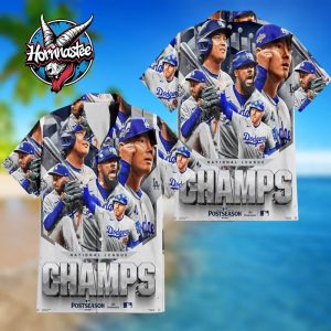 Los Angeles Dodgers Champion National League Postseason 2025 Regular Hawaiian Shirt