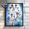 Los Angeles Dodgers Champion National League Postseason 2025 Poster Canvas Decor