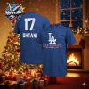 Los Angeles Dodgers 2025 National League Champions Bloop Single Roster Unisex T Shirt Two Sided