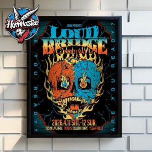 Loud Bridge Festival Seoul 2026 Event Poster At YES 24 Live Hall On April 11 12 2026 Poster Canvas Decor