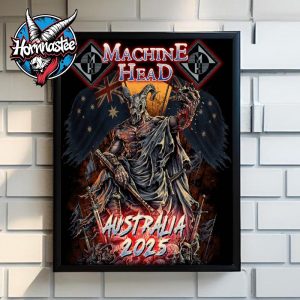 Machine Head Australia 2025 Tour Poster Home Decor Canvas
