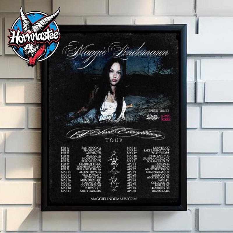 Maggie Lindemann I Feel Everything Tour 2026 Schedule Cities Tour Dates Poster Canvas Decor Maggie Lindemann I Feel Everything Tour 2026 Schedule Cities Tour Dates Poster Canvas Decor