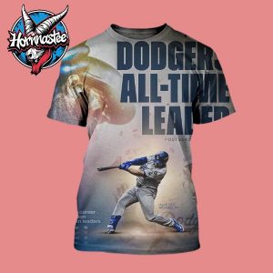 Max Muncy Los Angeles Dodgers All Time Leader Postseason Home Runs All Over Print Shirt