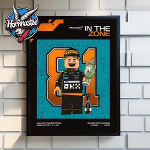McLaren Formula 1 Never Stop Racing Fan Art Competition Megan Claytor Poster Home Decor Canvas