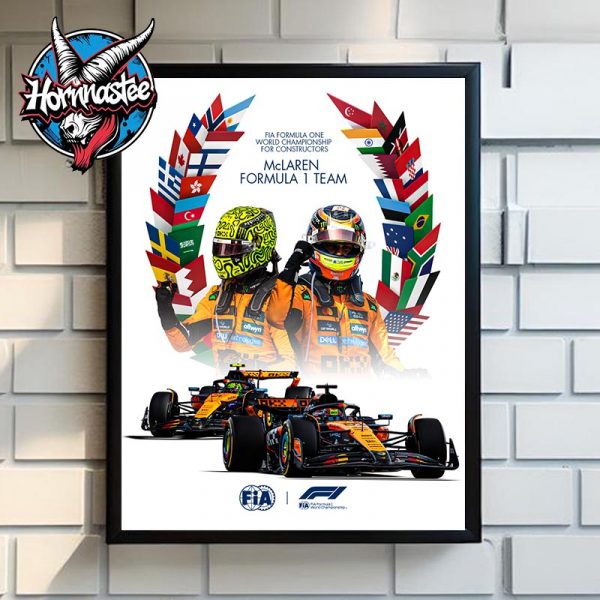 McLaren Formula 1 Team The Champion FIA Formula One Constructors World Champion Poster Home Decor Canvas