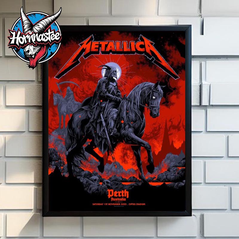 Metallica M72 Perth 2025 Event Poster In Australia At Optus Stadium On 1 November 2025 Poster Canvas Decor Metallica M72 Perth 2025 Event Poster In Australia At Optus Stadium On 1 November 2025 Poster Canvas Decor