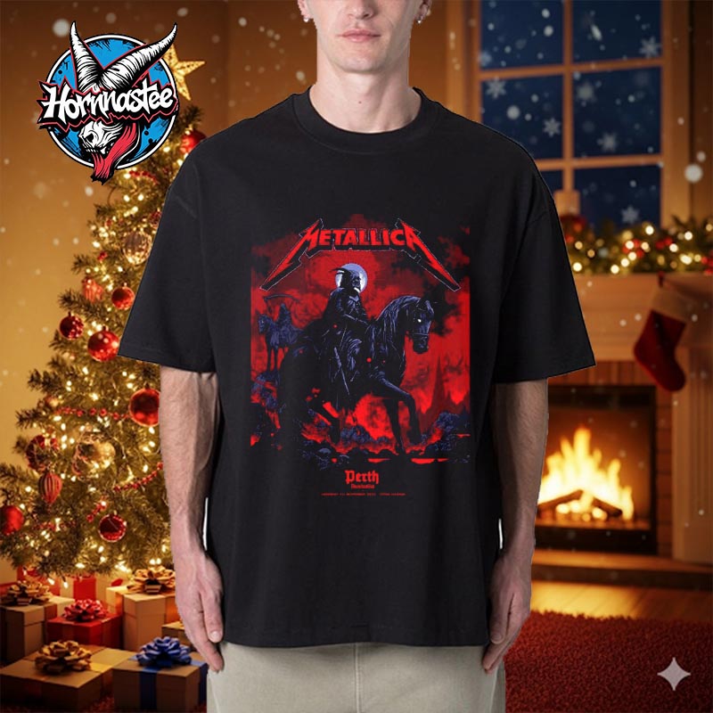 Metallica M72 Perth 2025 Venue Tee In Australia At Optus Stadium On 1 November 2025 Unisex T Shirt Metallica M72 Perth 2025 Venue Tee In Australia At Optus Stadium On 1 November 2025 Unisex T Shirt