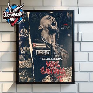 Mike Santana TNA World Champion TNA Bound For Glory Poster Home Decor Canvas
