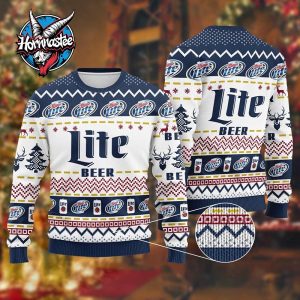 Miller Lite Ugly Christmas Sweater Amazing Gift Funny Ugly Sweater Miller Lite Ugly Christmas Sweater Amazing Gift Funny Ugly Sweater