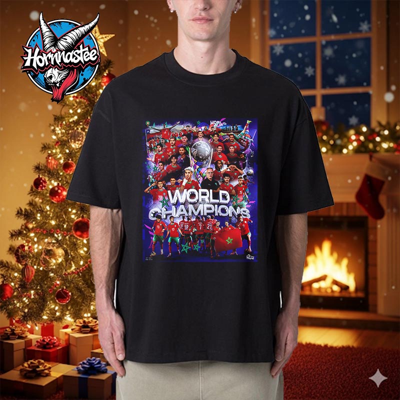 Morocco Wins World Cup 2025 Champion Unisex T Shirt Morocco Wins World Cup 2025 Champion Unisex T Shirt