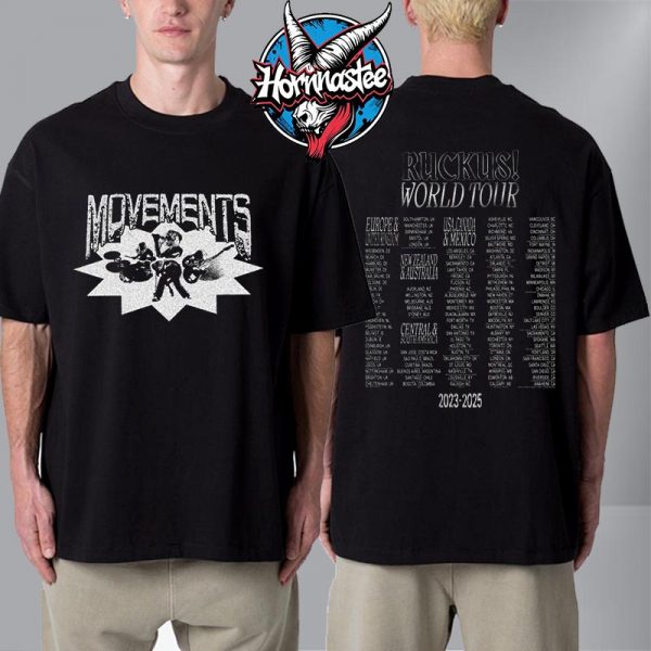 Movements Ruckus World Tour Unisex T Shirt Two Sided