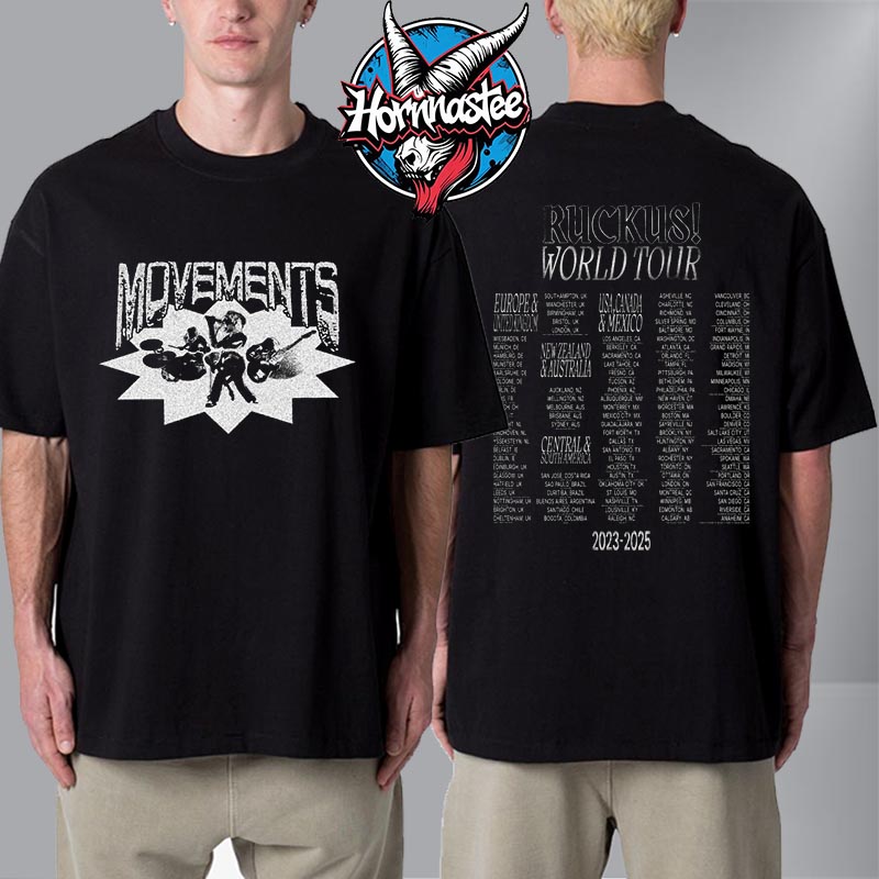Movements Ruckus World Tour Unisex T Shirt Two Sided Movements Ruckus World Tour Unisex T Shirt Two Sided