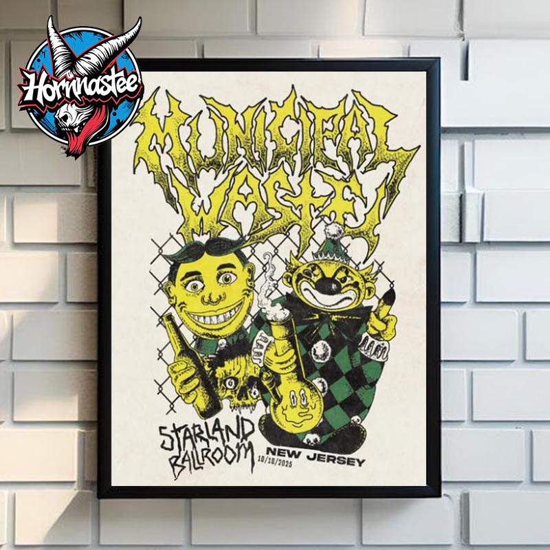Municipal Waste Concert At Starland Ballroom On October 18 2025 New Jersey Poster Home Decor Canvas Municipal Waste Concert At Starland Ballroom On October 18 2025 New Jersey Poster Home Decor Canvas