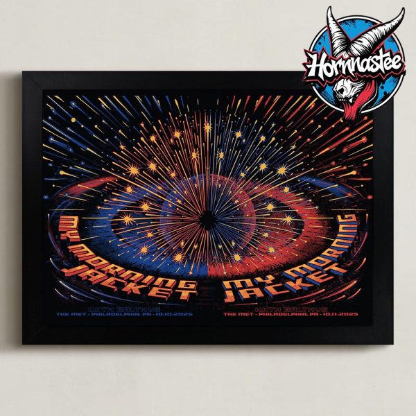 My Morning Jacket Philadelphia PA Show 2 Nights On October 2025 At The Met Philadelphia Poster Horizontal