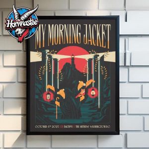 My Morning Jacket Washington DC Show At The Anthem On October 8 2025 Poster Home Decor Canvas