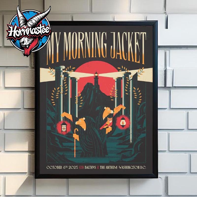 My Morning Jacket Washington DC Show At The Anthem On October 8 2025 Poster Home Decor Canvas My Morning Jacket Washington DC Show At The Anthem On October 8 2025 Poster Home Decor Canvas