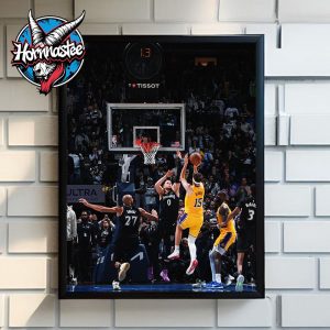 NBA Austin Reaves Lakers Hits The Buzzer Beater Poster Canvas Decor NBA Austin Reaves Lakers Hits The Buzzer Beater Poster Canvas Decor