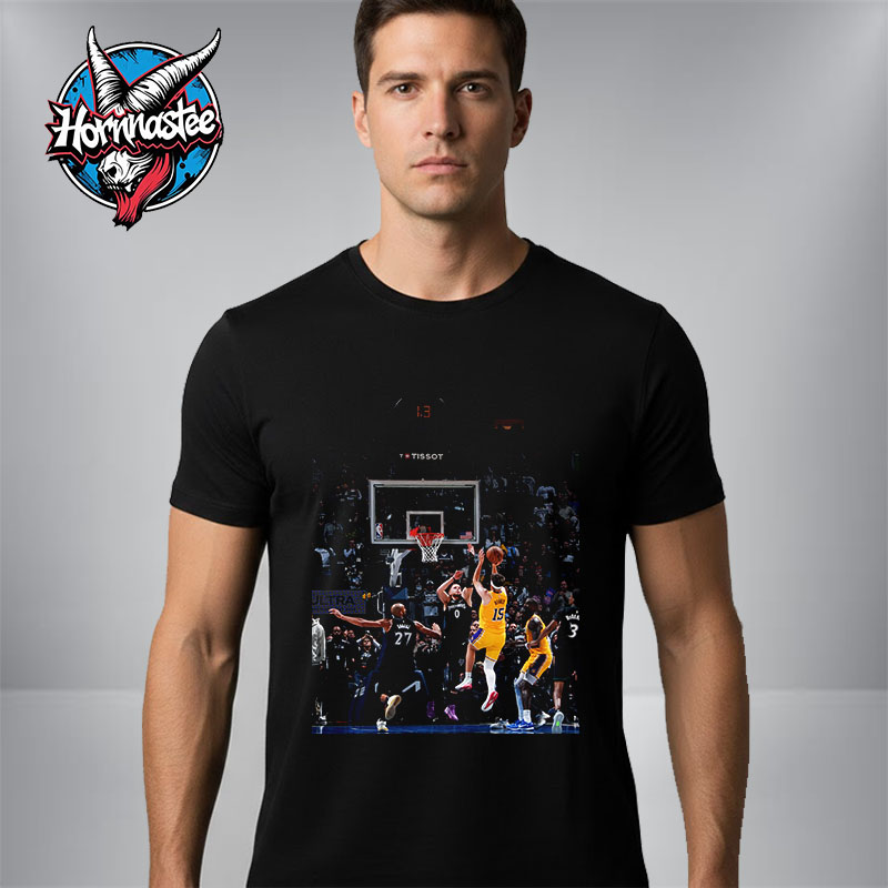 NBA Austin Reaves Lakers Hits The Buzzer Beater Unisex T Shirt NBA Austin Reaves Lakers Hits The Buzzer Beater Unisex T Shirt