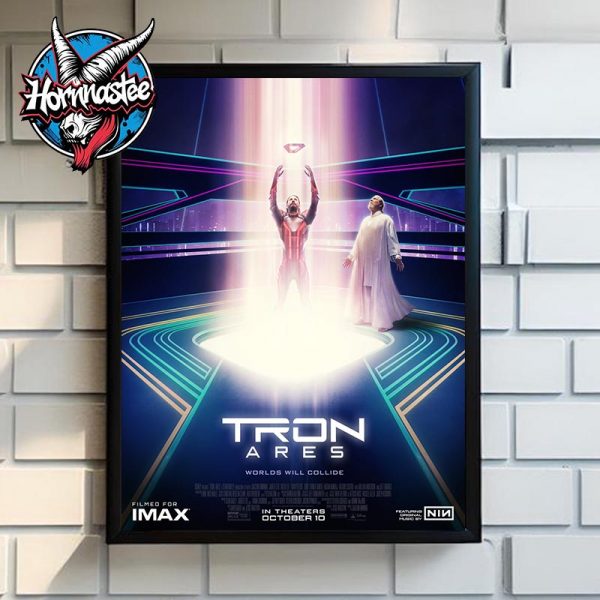 New Poster Tron Ares Worlds Will Collide Poster Home Decor Canvas