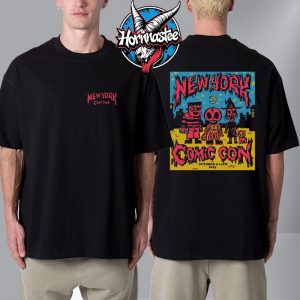 New York Comic Con Halloween Merch NYCC 2025 Trick Or Treaters Unisex T Shirt Two Sided New York Comic Con Halloween Merch NYCC 2025 Trick Or Treaters Unisex T Shirt Two Sided