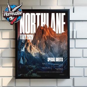 Northlane Italy 2026 Show On 27 28 July 2026 Poster Canvas Decor Northlane Italy 2026 Show On 27 28 July 2026 Poster Canvas Decor