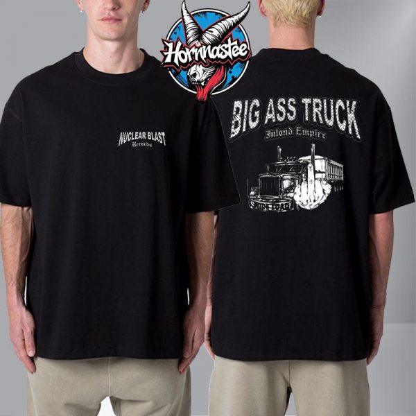 Nuclear Blast Records x Big Ass Truck Official Logo Unisex T Shirt Two Sided