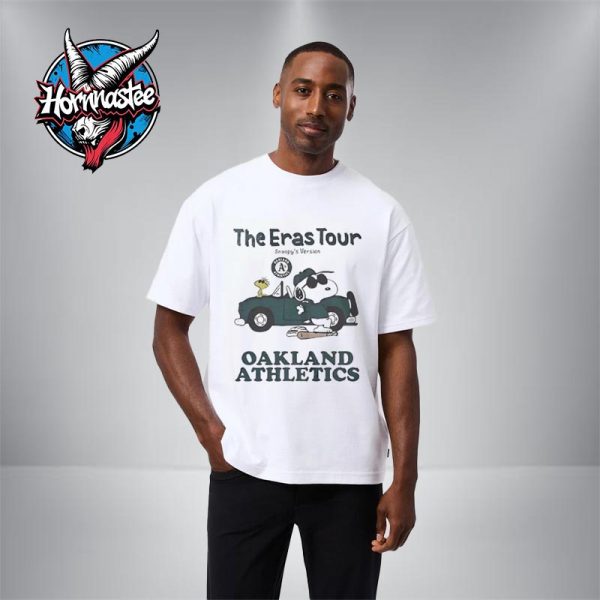 Oakland Athletics The Eras Tour Snoopy And Woodstock The Peanuts Version Unisex T Shirt