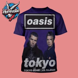 Oasis Live 25 Tokyo Japan Venue Poster At Tokyo Dome On October 25 2025 All Over Print Shirt