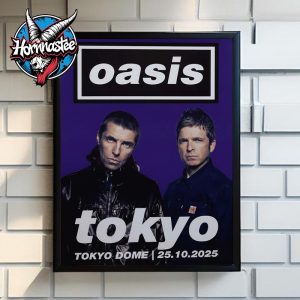 Oasis Live 25 Tokyo Japan Venue Poster At Tokyo Dome On October 25 2025 Poster Home Decor Canvas