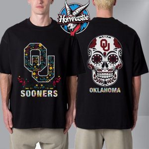 Oklahoma Sooners College Football Dia De Los Muertos Unisex T Shirt Two Sided