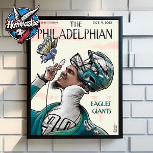 NFL Philadelphia Eagles The Philadelphian Eagles vs Giants At Metlife Stadium On October 9 2025 Poster Home Decor Canvas