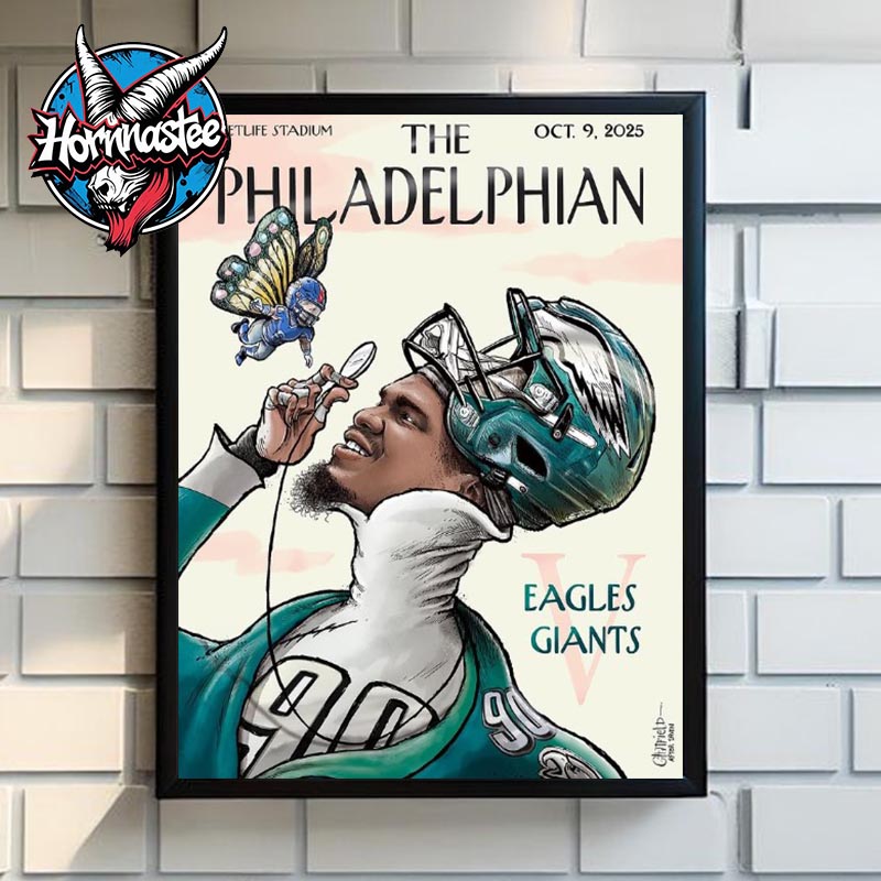 NFL Philadelphia Eagles The Philadelphian Eagles vs Giants At Metlife Stadium On October 9 2025 Poster Home Decor Canvas NFL Philadelphia Eagles The Philadelphian Eagles vs Giants At Metlife Stadium On October 9 2025 Poster Home Decor Canvas