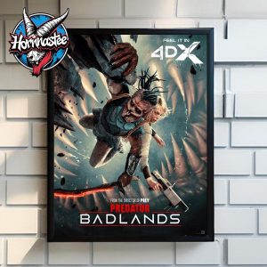 Predator Badlands New Poster 4DX In Theaters On November 7 2025 Poster Home Decor Canvas