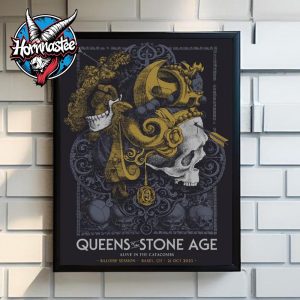 Queen Of The Stone Age Alive In The Catacombs On October 21 2025 At Baloise Session In Basel CH Poster Canvas Decor Queen Of The Stone Age Alive In The Catacombs On October 21 2025 At Baloise Session In Basel CH Poster Canvas Decor