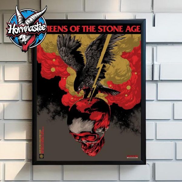 Queen Of The Stone Age Chicago IL Venue Poster At The Chicago Theatre On October 2 2025 The Catacombs Tour Poster Home Decor Canvas