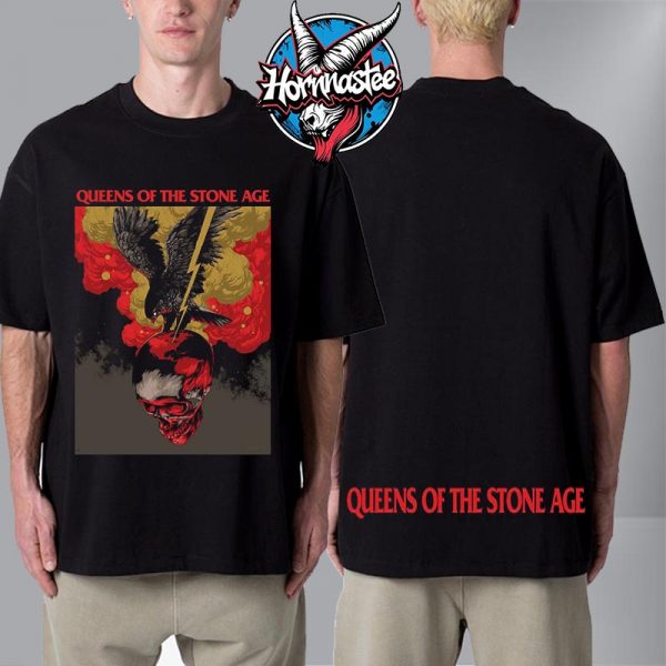 Queen Of The Stone Age Chicago IL Venue Poster At The Chicago Theatre On October 2 2025 The Catacombs Tour Unisex T Shirt Two Sided