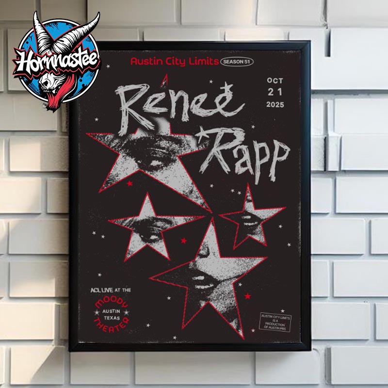 Renee Rapp ACL Live At The Moody Theater On October 21 2025 In Austin Texas Poster Canvas Decor Renee Rapp ACL Live At The Moody Theater On October 21 2025 In Austin Texas Poster Canvas Decor