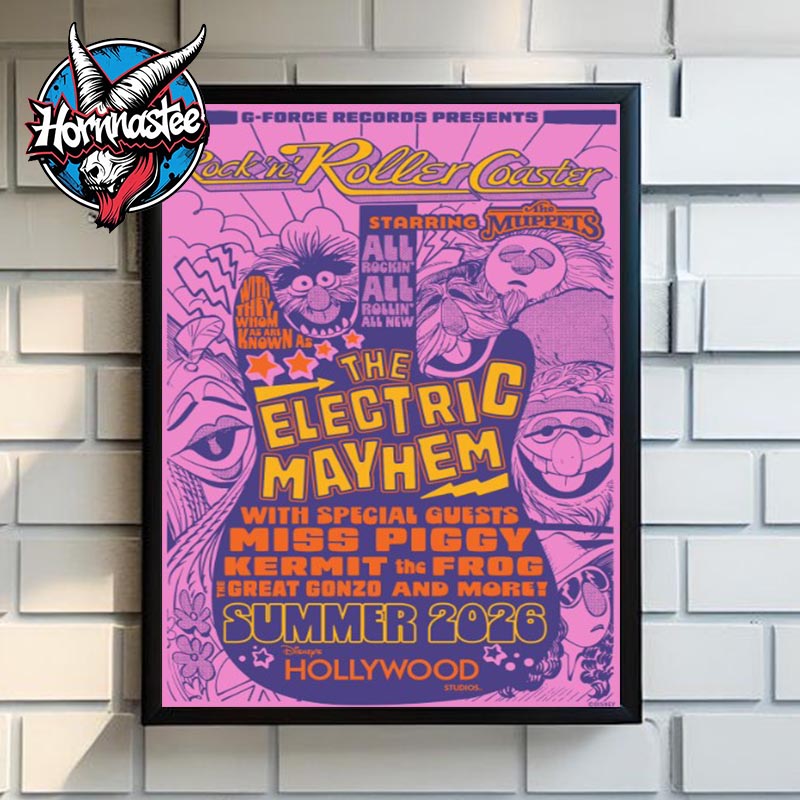 Rock n Roller Coaster Starring The Muppets Races Into Disney Hollywood Studios Summer 2026 Poster Home Decor Canvas Rock n Roller Coaster Starring The Muppets Races Into Disney Hollywood Studios Summer 2026 Poster Home Decor Canvas