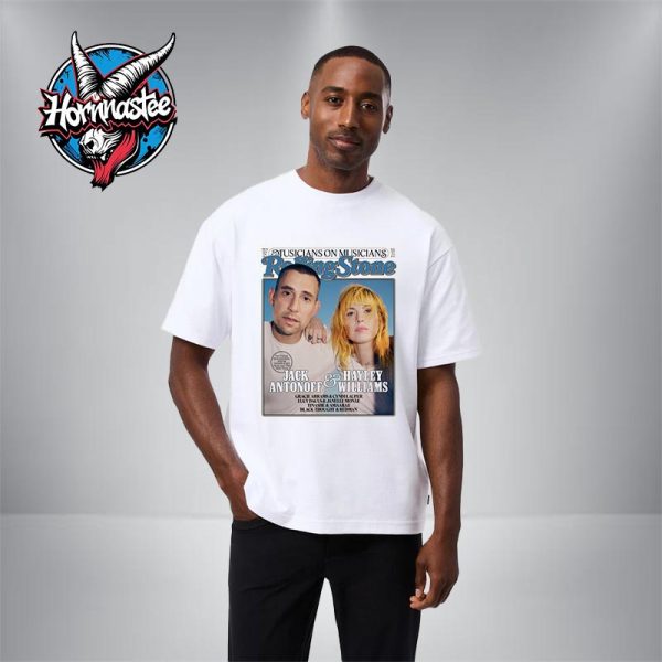 Rolling Stone Musicians On Musicians 2025 Jack Antonoff And Hayley Williams Unisex T Shirt