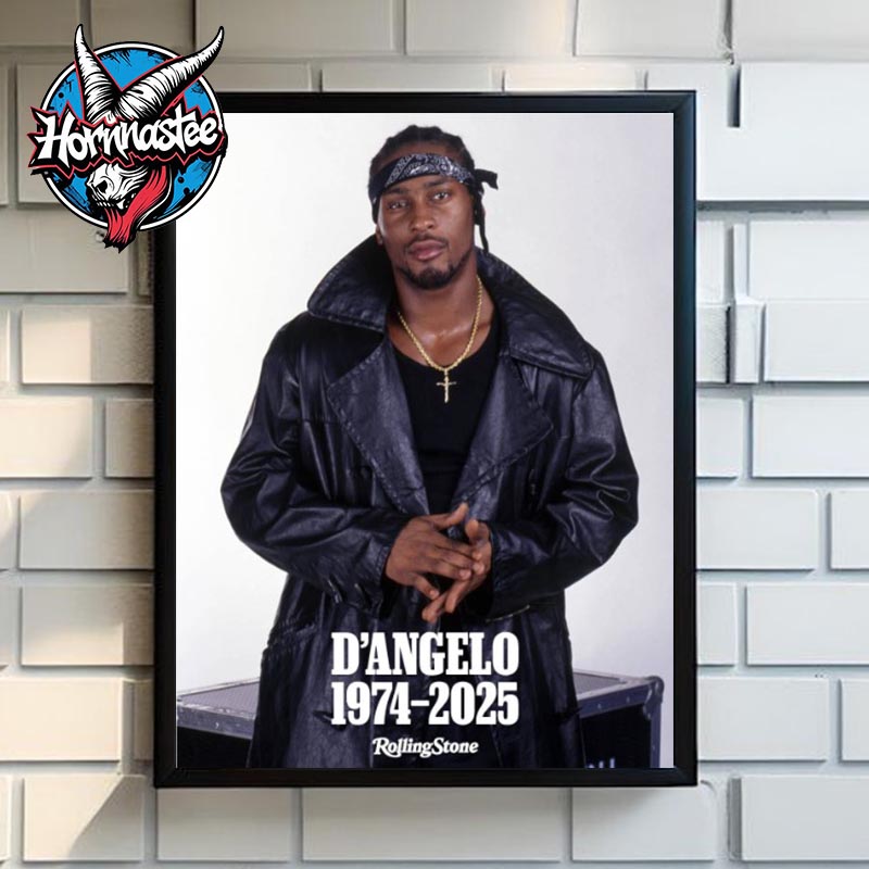 Rolling Stone RIP D'Angelo Died At Age 51 1974 2025 Poster Home Decor Canvas Rolling Stone RIP D'Angelo Died At Age 51 1974 2025 Poster Home Decor Canvas