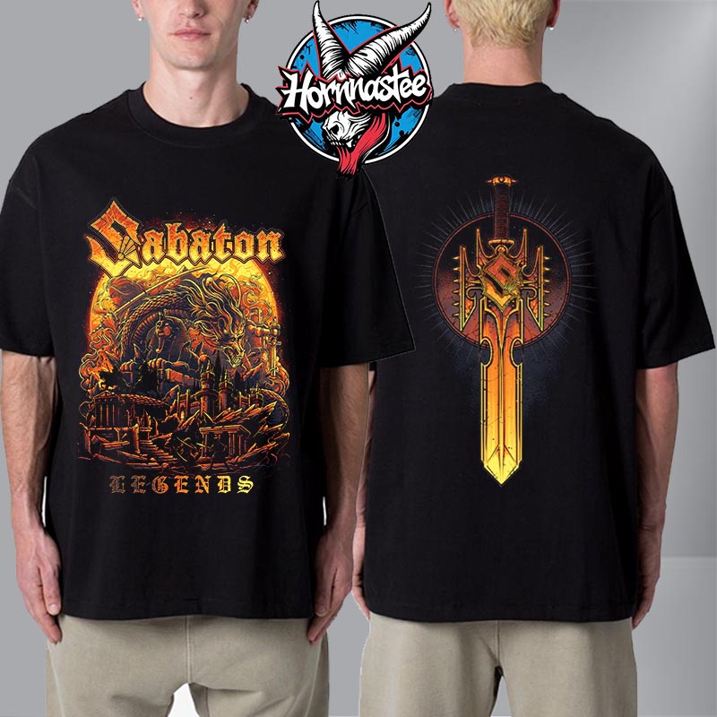 Sabaton Legends Reborn Unisex T Shirt Two Sided Sabaton Legends Reborn Unisex T Shirt Two Sided