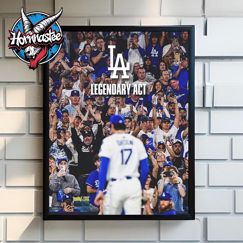 Shohei Ohtani Los Angeles Dodgers Legendary Act Poster Canvas Decor Shohei Ohtani Los Angeles Dodgers Legendary Act Poster Canvas Decor